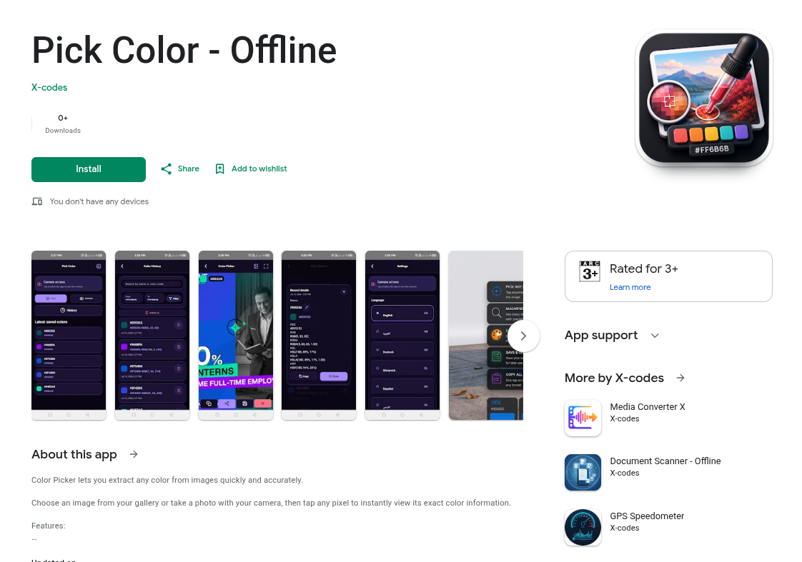 Pick Color - Offline